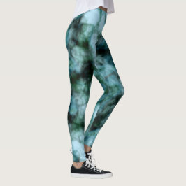 Leggings Mármol azul y verde