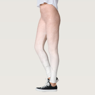Leggings Mármol blanco de cobre de gradiente moderno y eleg