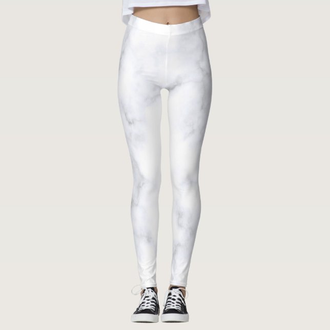 Leggings Mármol blanco hipster  (Anverso)