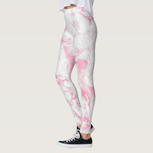 Leggings Mármol blanco rosa