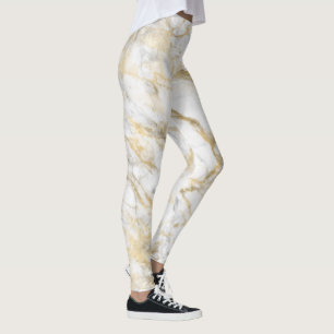 Leggings Mármol gris blanco dorado elegante