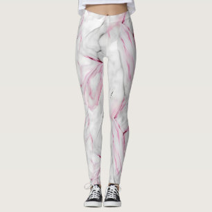 Leggings Mármol rosa y blanco suave