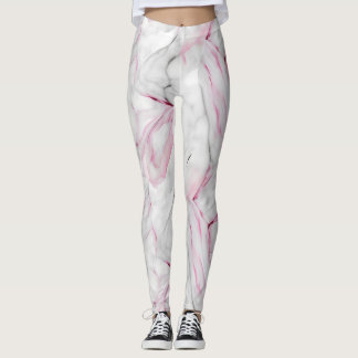 Leggings Mármol rosa y blanco suave