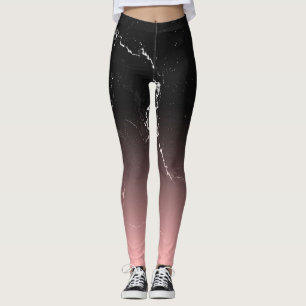 Leggings Mármol rosa y negro