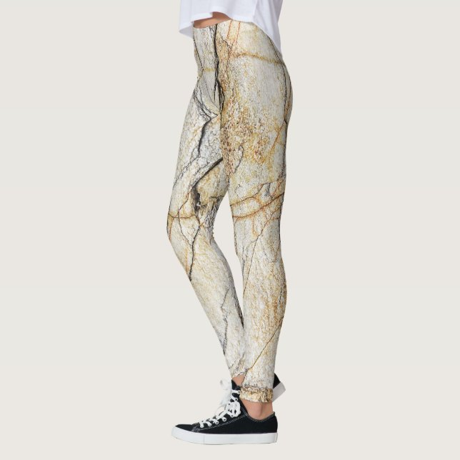 Leggings Mármol texturizado marrón y negro (Izquierda)