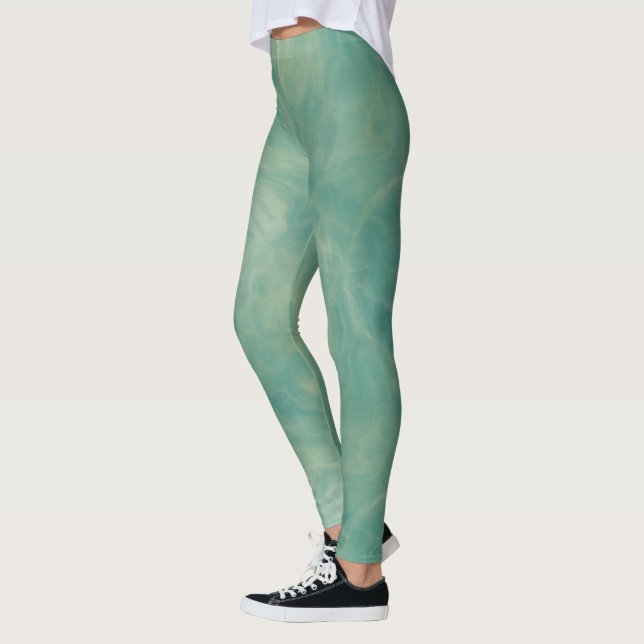 Leggings Mármol verde (Izquierda)