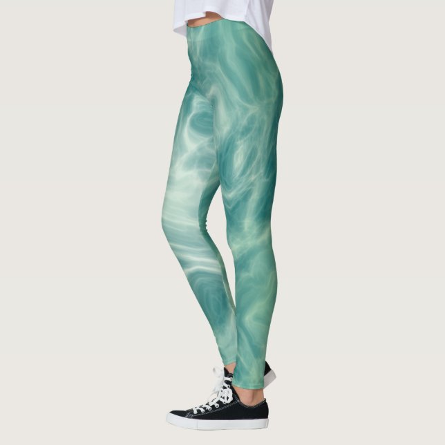 Leggings Mármol verde (Izquierda)