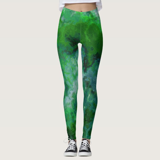 Leggings Mármol verde (Anverso)