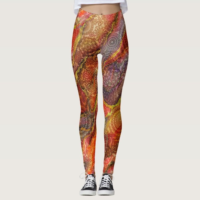 Leggings Mármol y texturas de diseño (Anverso)