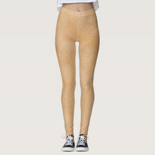 Leggings Marrón claro, fondo de textura de cuero.