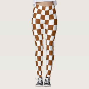Leggings Marrón y blanco controlados