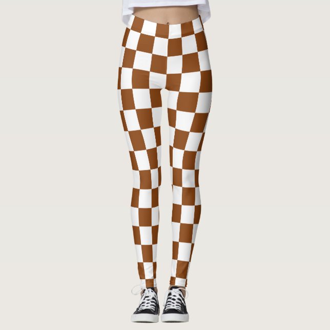 Leggings Marrón y blanco controlados (Anverso)