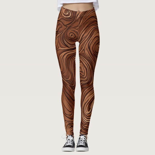 Leggings Marrones – Elegantes, Cómodos y Versátile (Anverso)