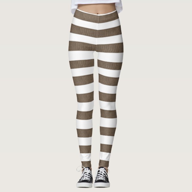 Leggings Marrones y Blancas (Anverso)