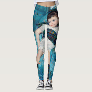 Leggings Mary Cassatt - Niña pequeña en una butaca azul