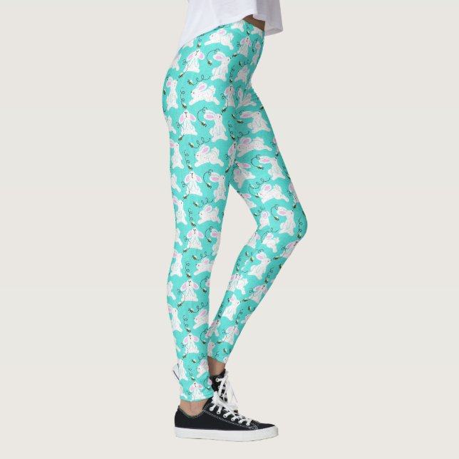 Leggings más fáciles: Bunny Egg Yoga pants Chicas  (Derecha)