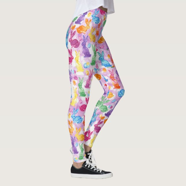 Leggings más fáciles: Bunny Egg Yoga pants Chicas  (Derecha)