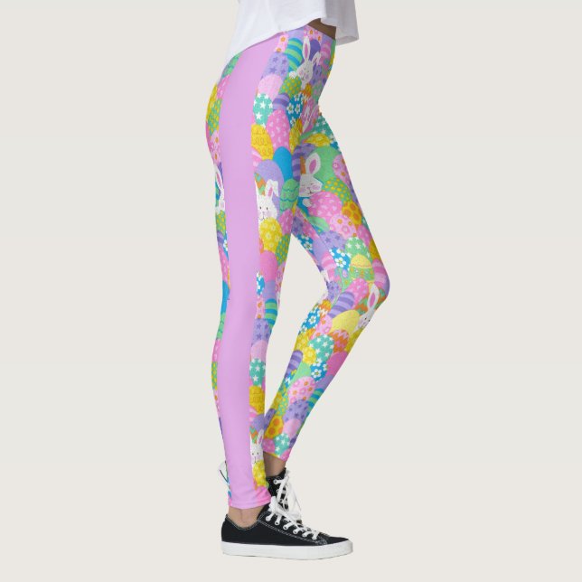 Leggings más fáciles: Bunny Egg Yoga pants Chicas  (Derecha)