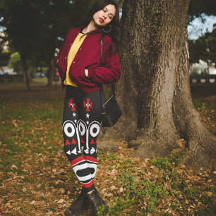 Leggings máscara africana
