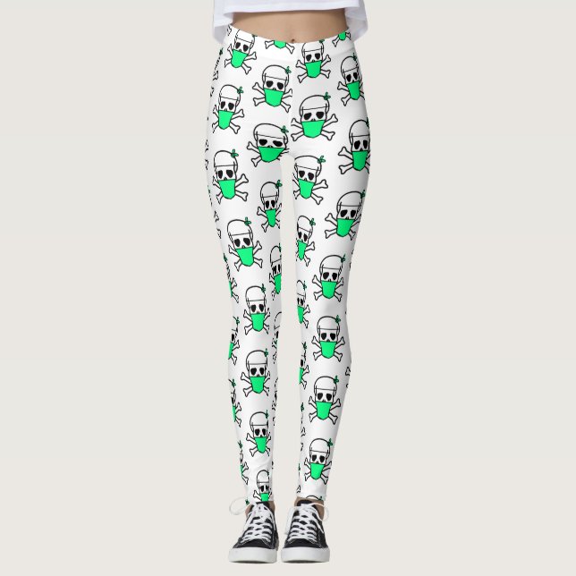 Leggings Máscara de calavera Thunder_Cove (Anverso)
