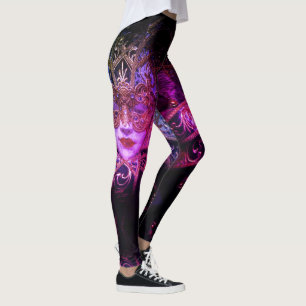 Leggings Máscara de mascarada Gótica victoriana elegante