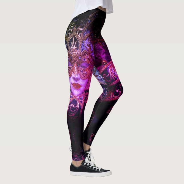 Leggings Máscara de mascarada Gótica victoriana elegante (Derecha)