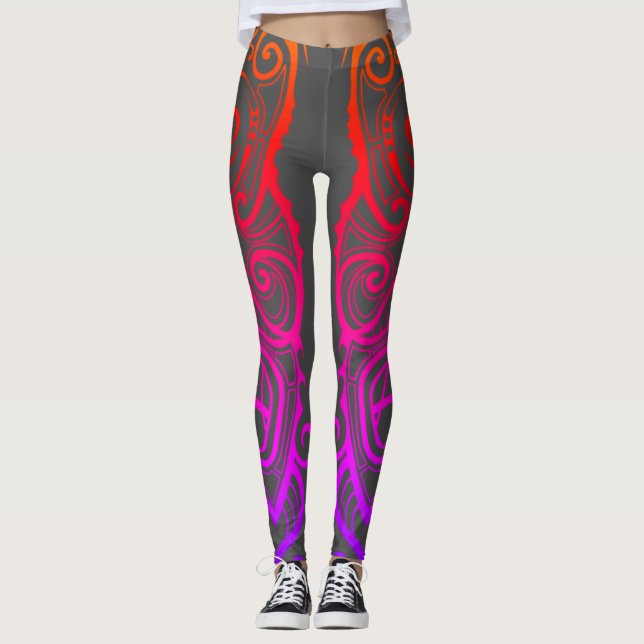 Leggings Máscara de Tiki (Anverso)