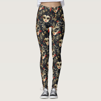 Leggings Máscara negra de mascarada