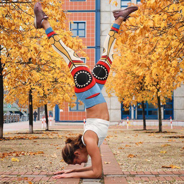 Leggings máscara tiki tradicional (Subido por el creador)