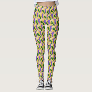 Leggings Máscara Trágica Cómica de Mardi Gras