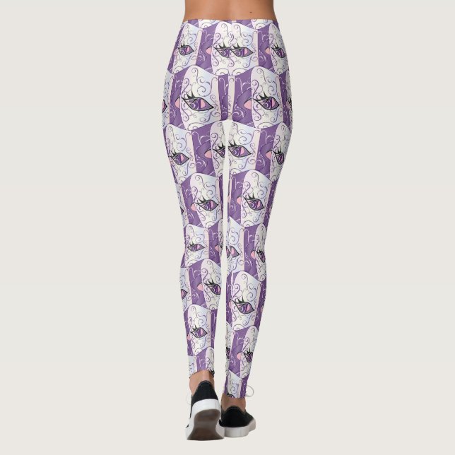 Leggings máscaras de mardi gras Thunder_Cove (Reverso)