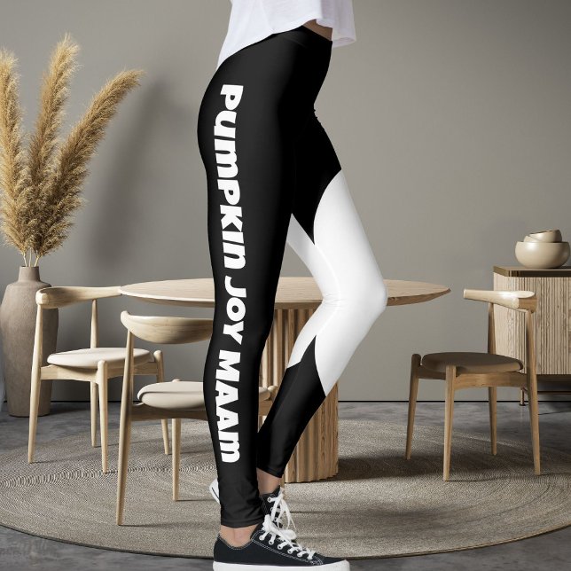 Leggings Mascota de texto personalizado Cat Mom Name Black  (Subido por el creador)