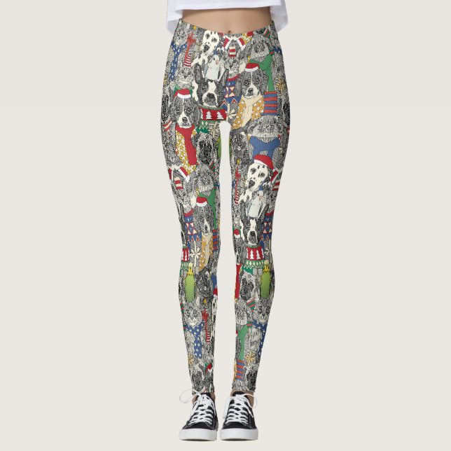 Leggings mascotas navidades (Anverso)