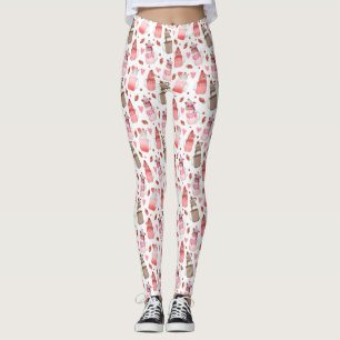 Leggings Mason Jar Milkshakes ValentPattern