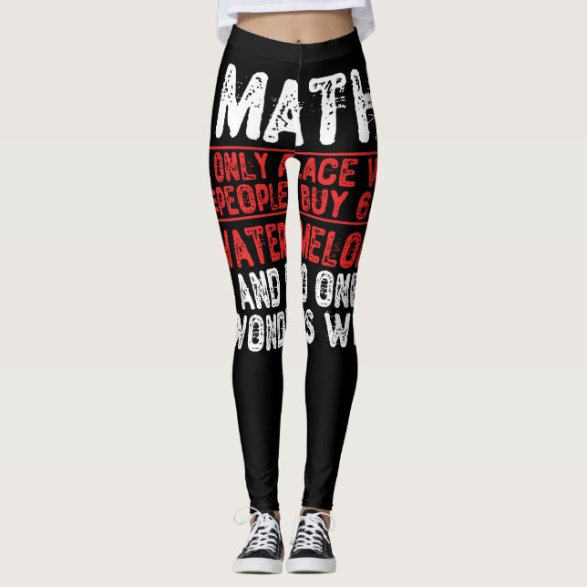 Leggings Matemáticas. El único lugar donde la gente compra  (Anverso)
