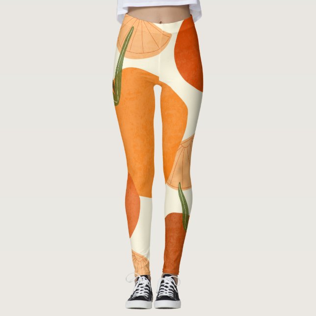 Leggings Matisse Inspirado: Formas abstractas modernas (Anverso)