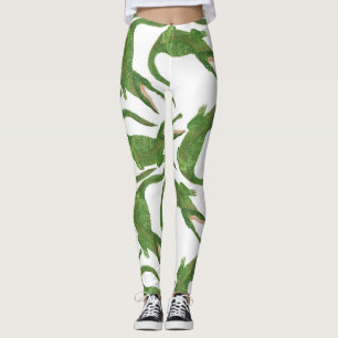 Leggings Matriz de agua blanca de cocodrilo