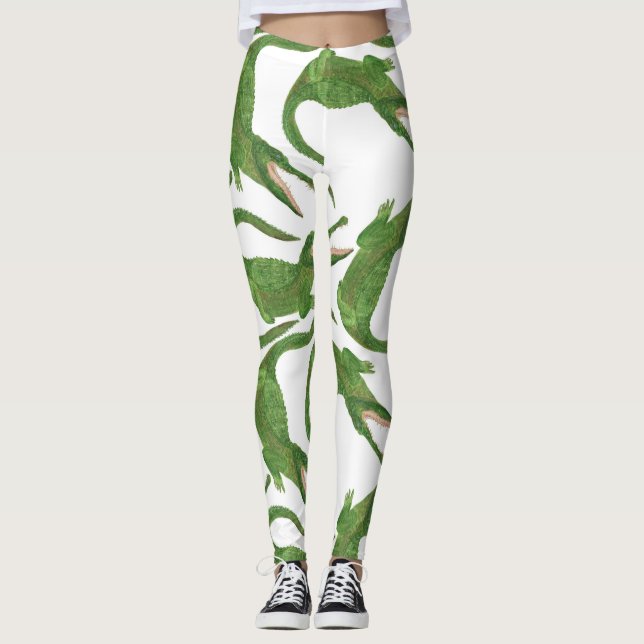 Leggings Matriz de agua blanca de cocodrilo (Anverso)