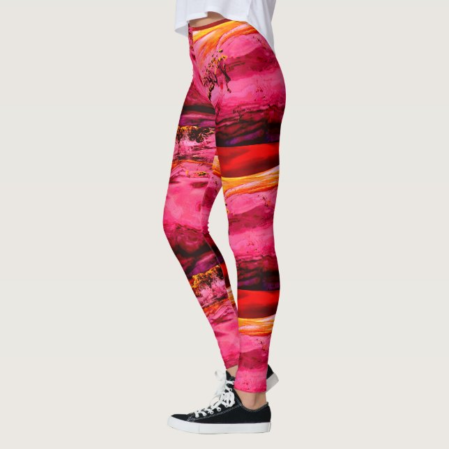 Leggings Maui waves Thunder_Cove rosa/rojo (Izquierda)