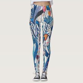 Leggings Maximalist Colorful Garden