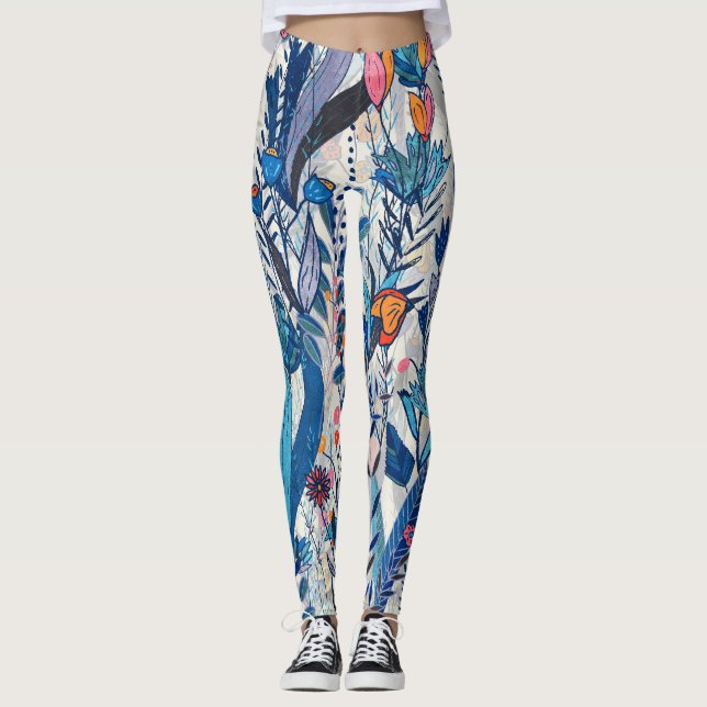 Leggings Maximalist Colorful Garden (Anverso)
