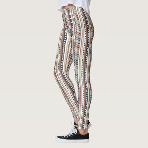 Leggings MAZIPOODLES Patrón de punto de cinta rayada 174