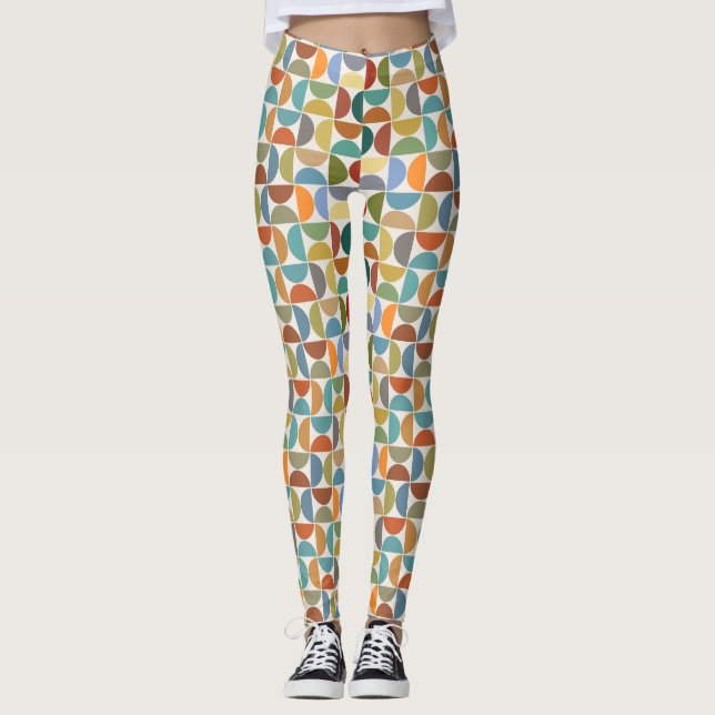Leggings MCM Semicircles Rpt Color del patrón en crema (Anverso)