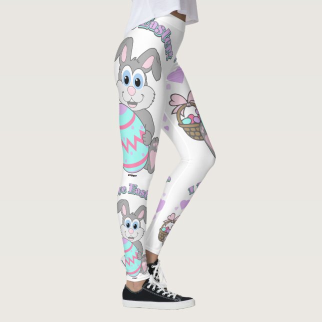 Leggings Me Encanta El Conejo De Pascua (Derecha)