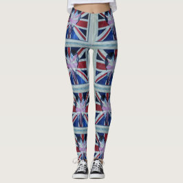 Leggings Me encanta la impresión de arte en Inglaterra