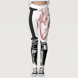Leggings Me encantan las leyendas fotográficas de cámaras a