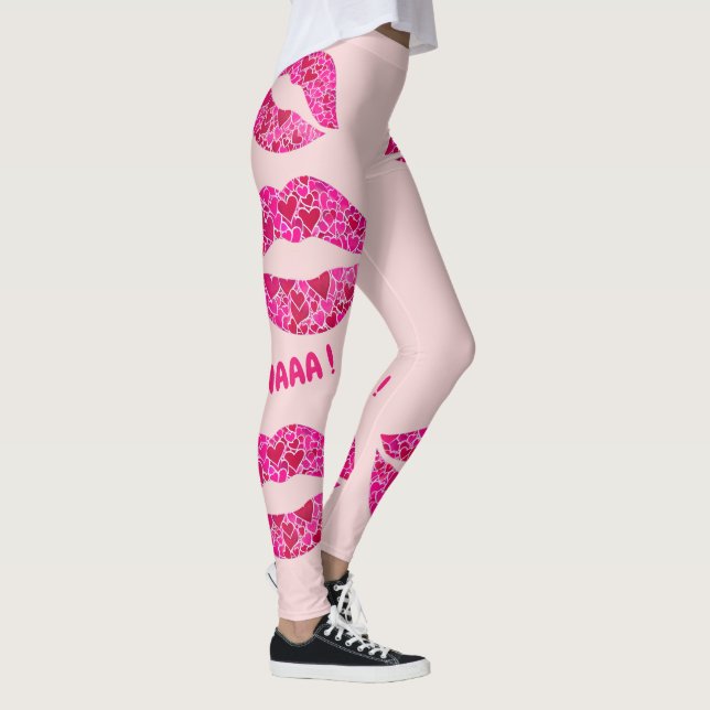 Leggings ¡Me encantan los labios 01 MWAAA! (Derecha)