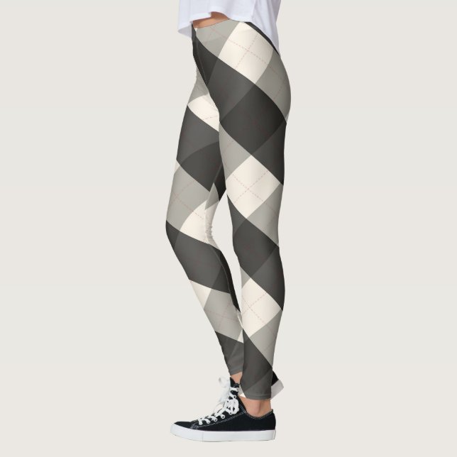 Leggings MeanClique Argyle Black (Izquierda)