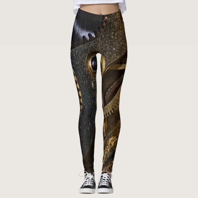 Leggings Mecanismo de vigilancia de Steampunk (Anverso)
