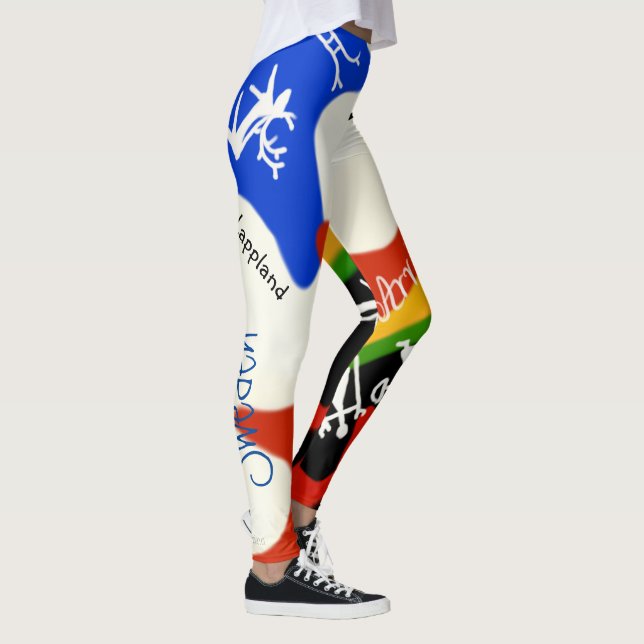 Leggings med samiska tecken och färger! (Derecha)